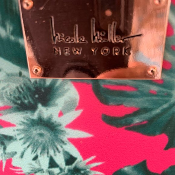 Nicole Miller New York Palm Tree Toiletry Bag Large Travel Bag 4 Compartments - Picture 4 of 13